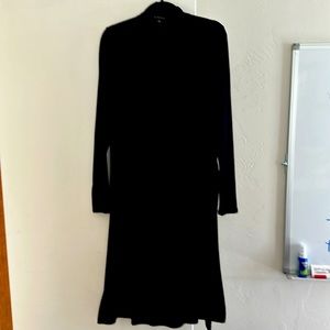 Beyond Yoga long duster with side slits in black
